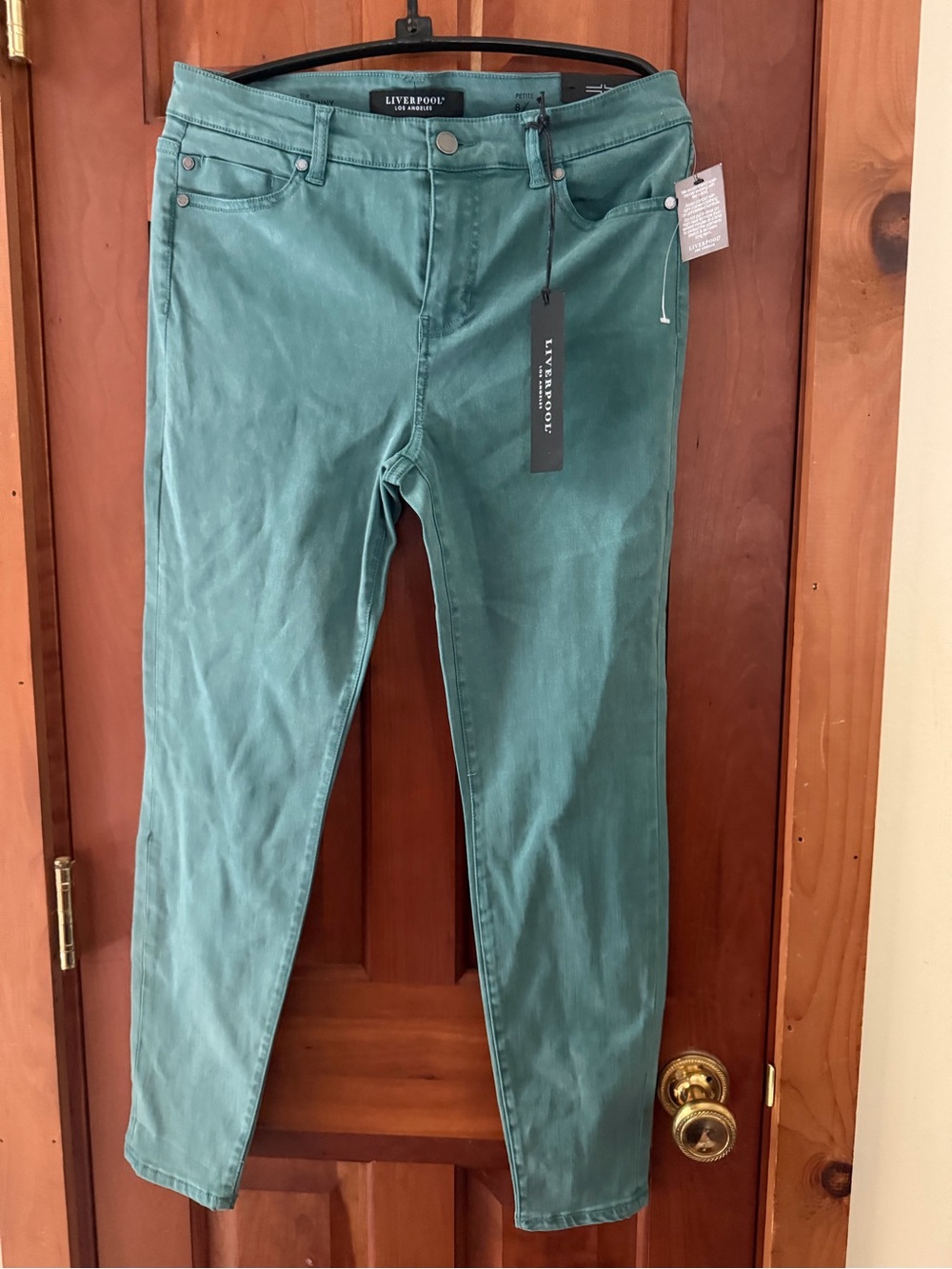 Liverpool Teal Skinny Jeans - Picture 3 of 4